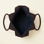 Crochet Tote Bag - Brown