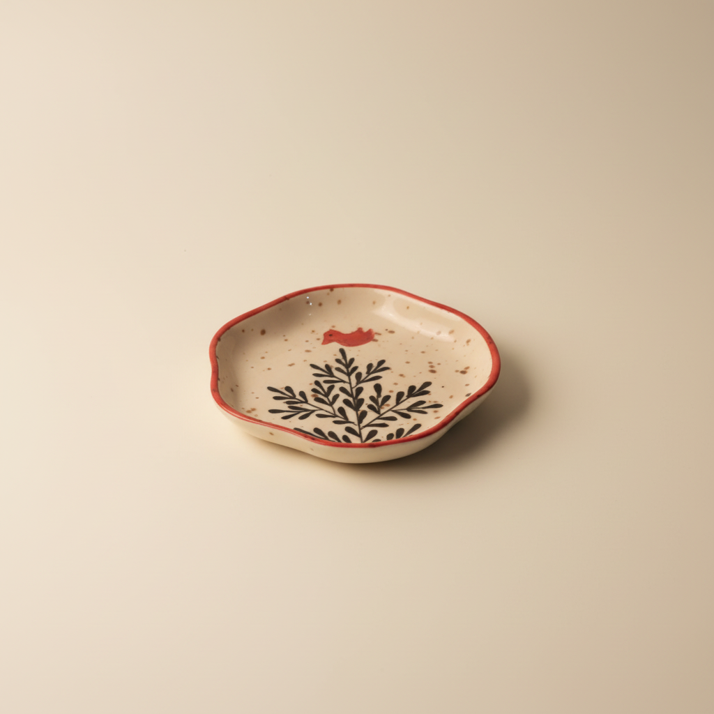 Trinket Tray Flower - Bird