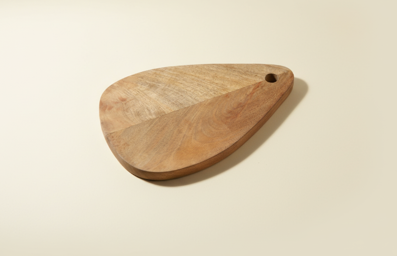Mahogany Wooden Leaf Cutting Board