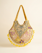 Handcrafted Jaipur Embroidered Boho Tote Bag