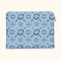 Quilted Cotton Laptop Sleeves - Blue