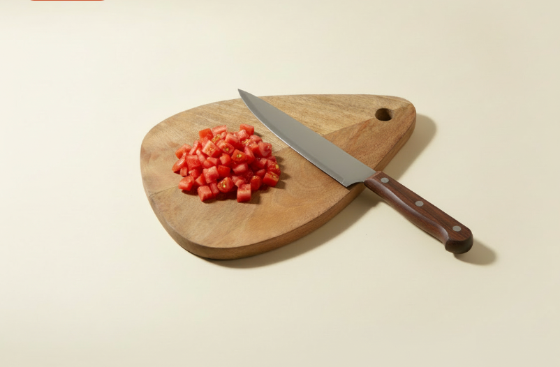 Mahogany Wooden Leaf Cutting Board