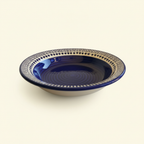Blue Pottery Pasta Bowl
