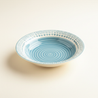 Green Pottery Pasta Bowl