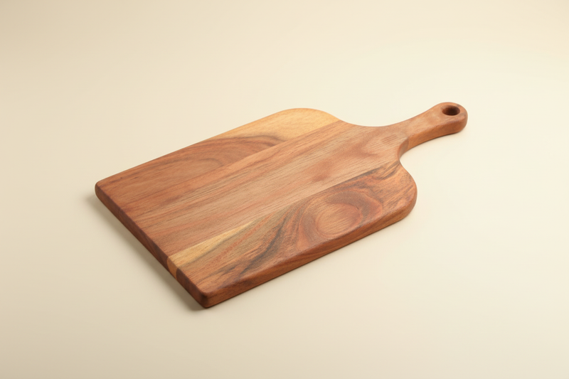 Wooden Rectangle Serving Board with Handle - Cheese & Platter Board