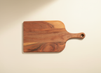 Wooden Rectangle Serving Board with Handle - Cheese & Platter Board