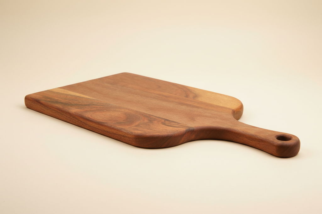 Wooden Rectangle Serving Board with Handle - Cheese & Platter Board