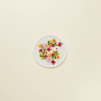 Jharkhand Network Embroidery Glass Top - Flower