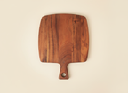 Wooden Square Serving Board with Handle - Cheese & Platter Board